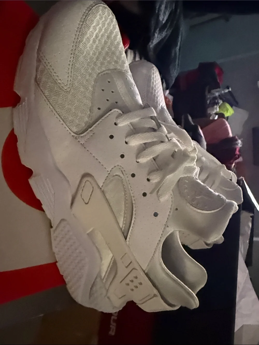 Nike White Men's Lace-Up Athletic Sneakers